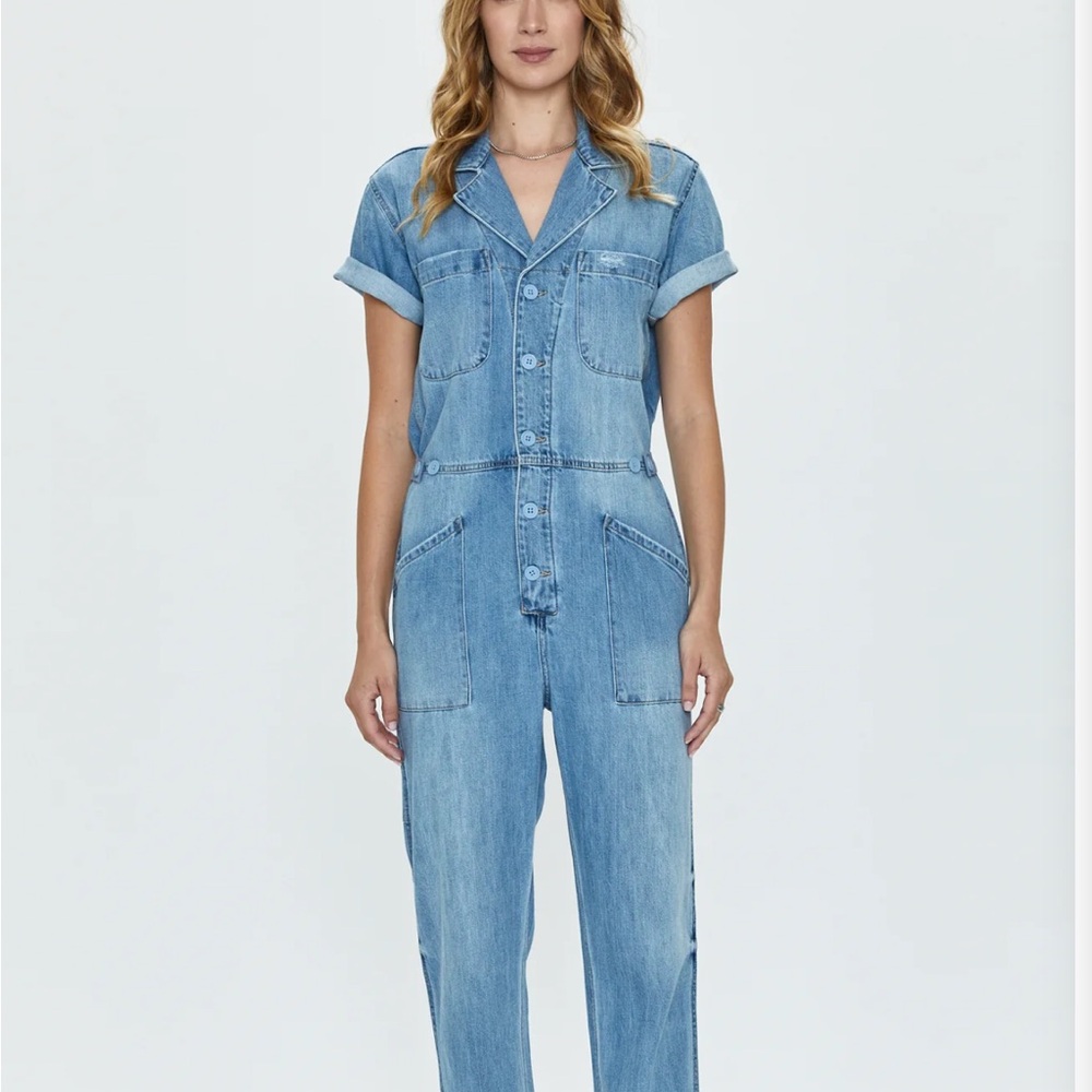 Pistola Grover Blue Denim Jumpsuit